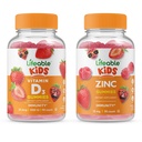 Levensvatbare Vitamine D Kids + Zink Kids, Gummies Bundle - Grote Proeverij, Vitamine Supplement, Glutenvrij, GGO-vrij, Kauwgom