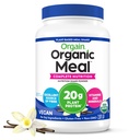 Poudre de protéines de substitut végétalien biologique d'orge, haricots de vanille - 20g Protéines végétales, sans gluten, sans lait, sans lactose, sans soja, sans sucre ajouté, pour les smoothies et les shakes - 2.03lb