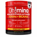 Oh!mino Essential Amino Acids Supplement. Tropical Splash, Stimilant-Free Powder. Alle 9 EAA's, BCAA's en de perfecte Amino voor workouts, Amino Energy, en om spieren te bouwen en sneller te herstellen.
