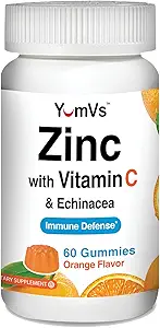 Zink Vitamine C en Echinacea Gummy's voor volwassenen en kinderen door YumVs 