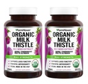 FarmHaven USDA Capsules de chardon biologique de lait (en anglais seulement) 30X Extrait concentré de graines et 80% de Silymarin Standardisé - Soutient la fonction hépatique et la santé globale (en anglais seulement) 240 Capsules végétaliennes