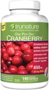 trunature Cranberry 650 mg, 140 capsules végétariennes (2 boîtes)