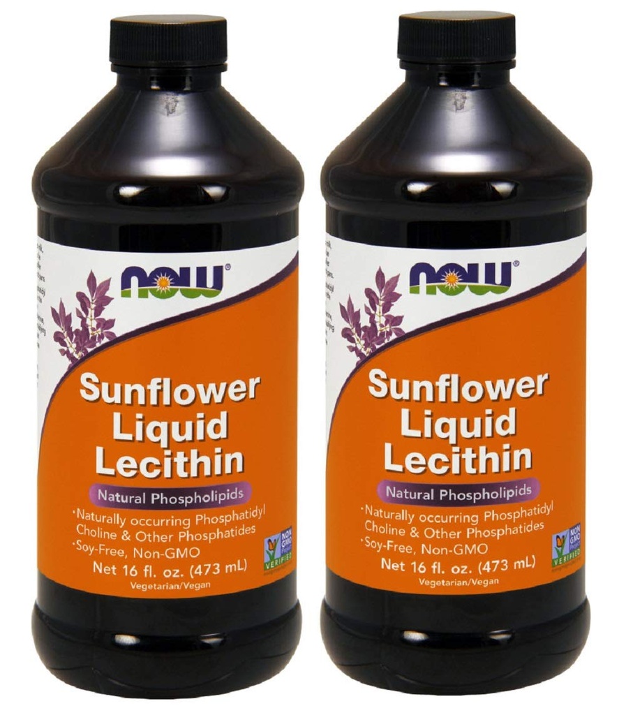 Nu Foods Zonnebloem Liquid Lecithin, 16oz-4 Pack by Now Foods