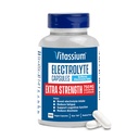 Capsules d'électrolyte Vitassium Extra Strength, 750mg de sodium pour la prise en charge des POT et des régimes à haute teneur en sodium, non aromatisé, 100 pilules de sel (taille 00)