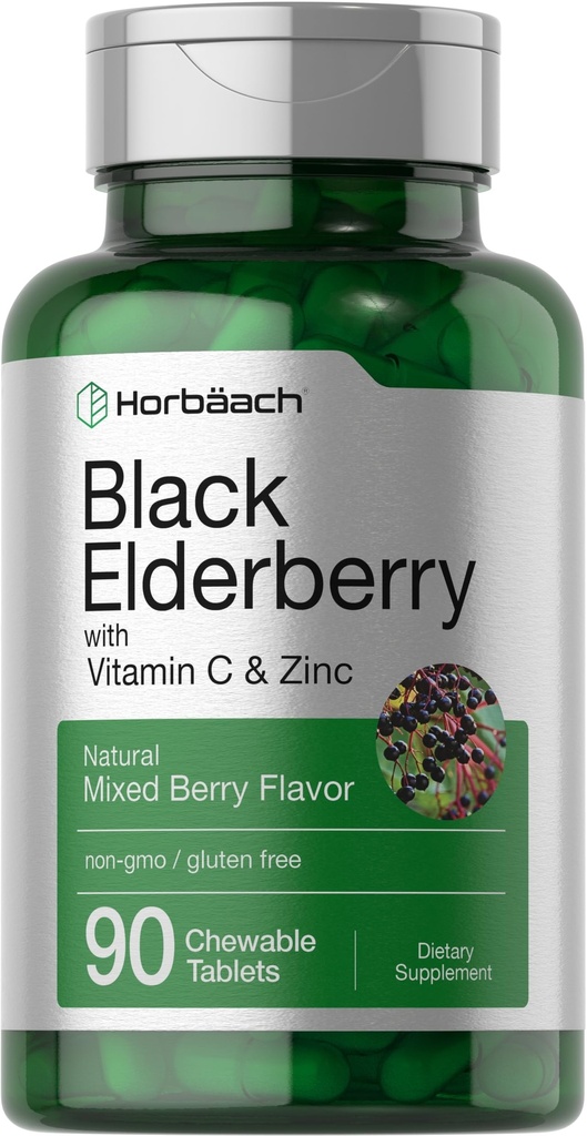 Horbiach Zwarte Vlierbes met vitamine C en zink 