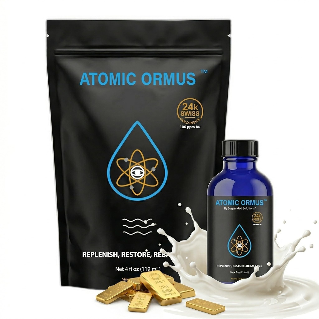Liquid- Atomic ORMUS - 4oz - Monoatomic Gold Ormus - Memory AID, ENRGETISCH Verbeterd, REJUVENAting, verhoogde energie, uithoudingsvermogen, vitaliteit - Goud, Platinum, Iridium
