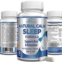 Natural Calm Slaaphulp met Magnesium, L-Theanine, Melatonine, GABA, 5-Htp 