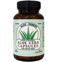 Aloe Vera Capsules 180 Count Gel séché et poudre de feuille pour IC BPS Soutien Digestion et santé Bladder Fabriqué aux États-Unis Supplément naturel