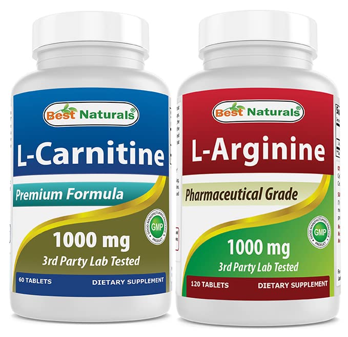 Meilleurs naturels L-Carnitine 1000mg & L-Arginine 1000 mg