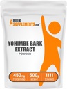 BulkSupplements.com Yohimbe Extract Poeder - Yohimbe Bark Extract - Kruidensupplement, Glutenvrij, 450mg per portie, 500g (1.1 lbs) (verpakking van 1)
