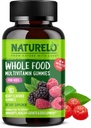 NATURELO Het hele voedsel Vitamine Gummies voor kinderen - Kauwbare Gummy Multivitamine voor kinderen - Non-GMO - met vitamines en mineralen - 90 Veganistische Gummies