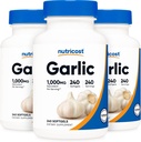 Nutricost Knoflook 1000mg, 240 Softgels (3 flessen) - Odorless, Premium Gluten gratis supplement