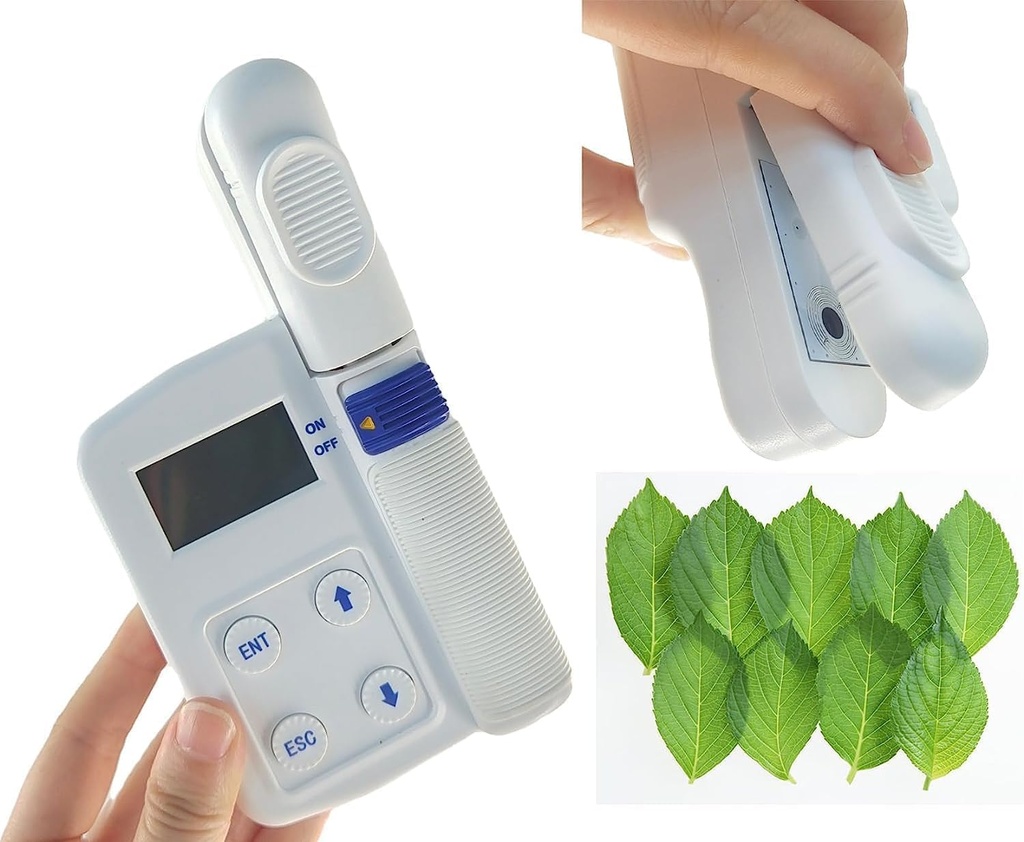 Chlorofyl Meter Plant Leaf Chlorofyl Analyzer Plant Nutrition Tester voor het meten van direct Relatieve Chlorofyl Inhoud met meetbereik 0.0 tot 99.9 SPAD Een host toevoegen