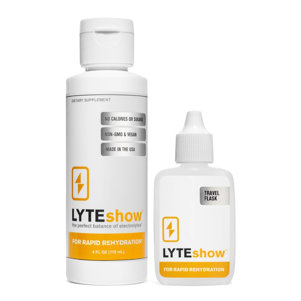 LyteShow - Electrolyte Drops for Rapid Rehydration + Digestie + Hersen + Energie + Immuniteit 