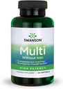Swanson Multi Without Iron Multivitamine Health Supplement Iron-Free Formula 120 Softgels Sgels