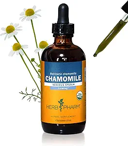 Herb Pharm Certified Biologische Kamille Liquid Extract voor Calming Zenuwstelsel Ondersteuning - 4 Ounce