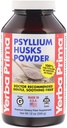 Yerba Prima Psyllium Husks Fiber Powder, 12 Ounce - Natural Fiber Supplement - Colon Cleanse - Gut Health - Veganistisch, Non-GMO, Glutenvrij
