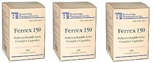 Ferrex 150 Polysaccharide IJzercomplex Capsules Breckenridge - 100 Ea by Marble Medical
