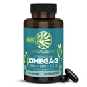 Sunwarrior Vegan Omega 3 DHA & EPA Supplement Algal Oil Voorkeursalternatief voor visolie Ondersteunt hersenooggewricht & hartgezondheid (60 telling)