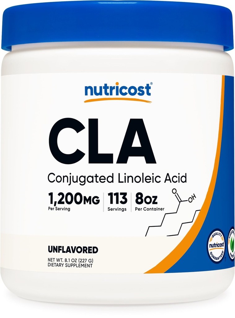Nutricost CLA (Geconjugeerd Linolzuur) 8oz (227g) Poeder - Glutenvrij, GGO-vrij CLA-supplement