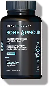 Ideaal Infusie Calciumvrije botdichtheidssupplement: botsterkte & arteriële gezondheid: plantaardig silicium met IJslandse magnesium, vegan vitamine D3 5000 IE met K2 K1 (60 porties)