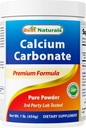 Best Naturals Calcium Carbonate Powder 1 Pound - Food Grade (16 OZ (pack van 1))