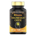 tnvitaminen Magnesium Oxy 420mg - 120 Capsules 4 maand Supply!