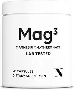 Magnesium L Threonate 2000mg Per Serving, 30 Servings of Pharmaceutical Grade, Non-GMO, Soy Free, Gluten Free, Vegetarian Capsules - Supplement for Brain & Joint
