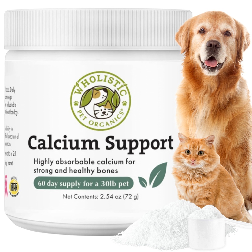 Wholistic Pet Organics Sea Coral: Biologische Zeekoraal Calcium Hondensupplement - Natuurlijke Bron van Calcium voor Honden Tanden en Bot Gezondheid - Vitaminen voor Honden - Made in USA