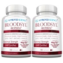 Goedgekeurde Science Bloodsyl - Ondersteunt Blood Flow - Hawthorn Berry, Magnesium, BioPerine - Vegan - 180 Capsules - Verpakking van 2