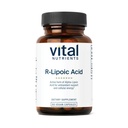 Vitale voedingsstoffen R-Lipoïnezuur Active Alpha-Lipoïnezuur Antioxidant ALA Supplement voor gezond metabolisme en energie Gluten, zuivel, sojavrij Niet-GMO 60 Capsules