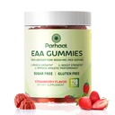 EAA Gummies 120 Gummies (Strawberry), Essentiële Aminozuren - Alle 9 Essentiële Aminos (EAA) en Alle Branched-Chain Aminos (BCAA's), Non-GMO, Glutenvrij, Vegetarisch vriendelijk
