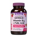 Bluebonnet Nutrition Earth Sweet Vitamin B12 1000 mcg & Folic Acid 400 mcg Brain Health & Energy* Vitaminen voor vrouwen en mannen - Veganistisch, Glutenvrije Raspberry B 12 Vitamine - 180 Kauwtabletten