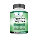 Digestieve enzymen Plus Probiotica & Prebiotica, 120 Veggie Capsules, Voor Digestie met Amylase, Bromelaïne, Papaïne, Lipase, Lactase, Protease, Papaïne, Cellulase, Veganistisch & Glutenvrij, 2 maanden aanvoer