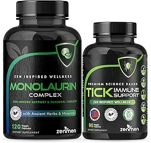 Zenmen Immune Support Bundle: Tick Immune Support en Monolaurin Capsules