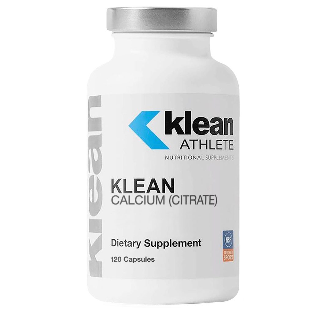 Klean ATHLETE Klean Calcium Citrate - for Bone Health & Density - Bone Support for Sports* - Glutenvrij, Veganistisch & Non-GMO - 120 capsules