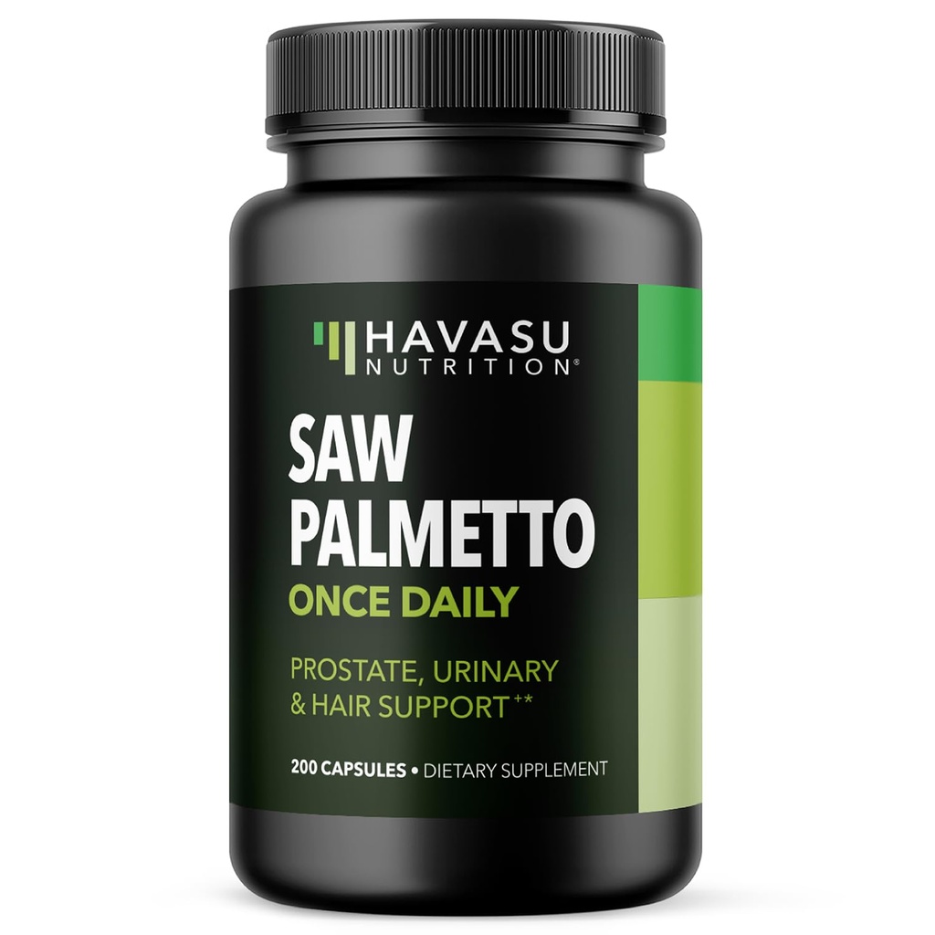 Zag Palmetto voor mannen Prostaat Gezondheid Supplement om urinaire Tract functie te bevorderen - 500mg per portie - 200 Telling - DHT Blocker Hair Vitamine - Vegan, Non-GMO Capsules, Meer dan 6 maanden levering