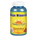 Nature's Life Mega Minerals Complex.com Complet Multi Mineral + Supplément Vitamine D.com 250 Capsules végétariennes