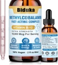 10.000 mcg vitamine B12 Sublingual Liquid Drops, Unieke formule met D3, B9(Foliumzuur), Calcium, Ondersteuning Energie, Hart, Mood, Hersenen, Immuunstelsel, Vegetarisch, Niet-GGO & Glutenvrij