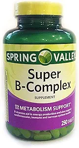 Spring Valley Super B-complex, voedingsondersteuning, 250 tabletten