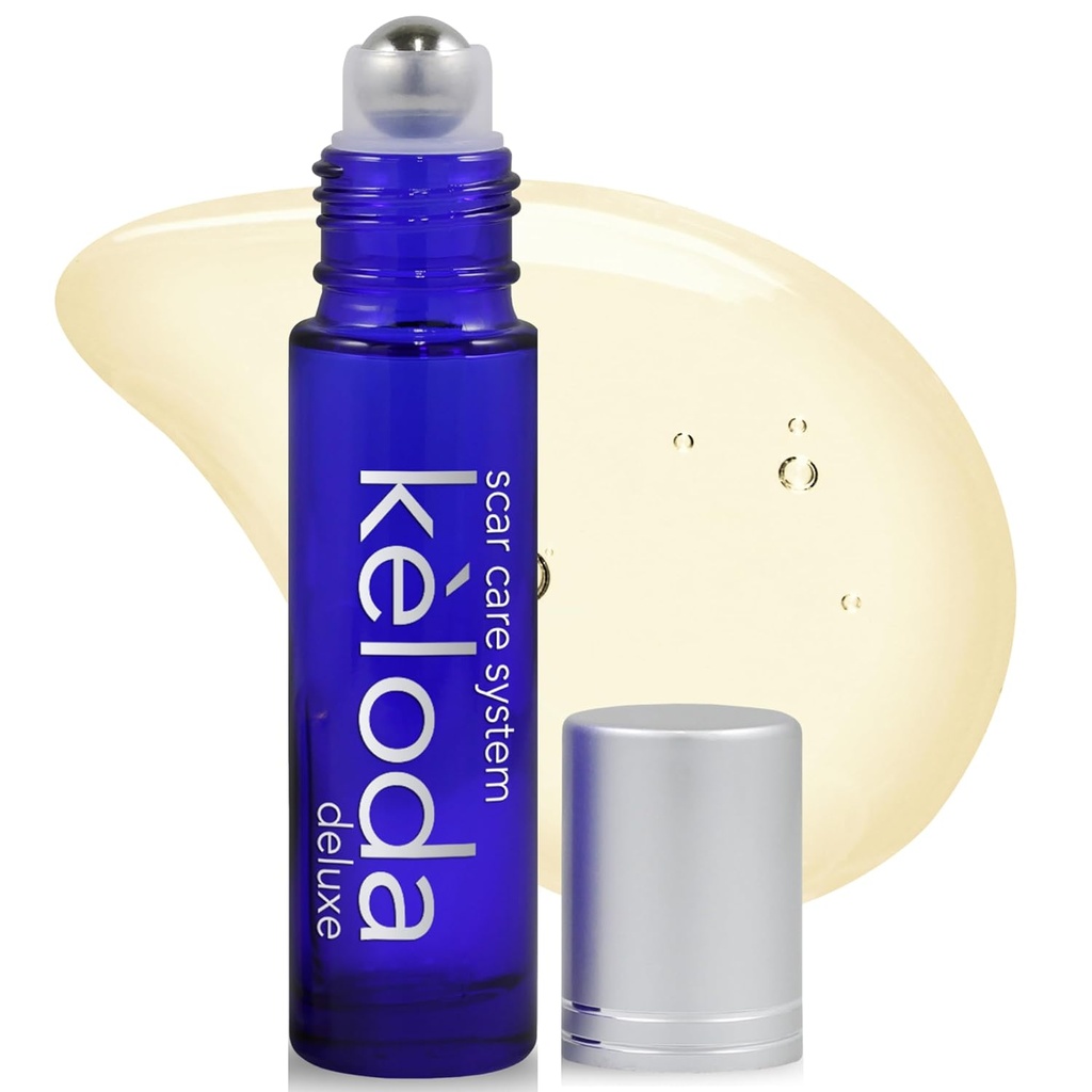KELODA Deluxe Scar & Keloid Removal Oil & Massager, 0.33 oz 