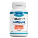 EuroMedica Curaphen Extra Strength - Supplément Curcumin & Boswellia pour le soutien de la circulation saine - Supplément curmérique pour soutenir les articulations, la santé musculaire et la production d'endorphine - 60 comprimés
