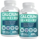 4-in-1 Calciumsupplementen voor vrouwen en mannen - Calcium met vitamine D3 K2 5000 IE Supplement, 601mg per portie voor hart, botten en lichaamsverdediging - Glutenvrij, Veganistisch-vrij (240 ct)