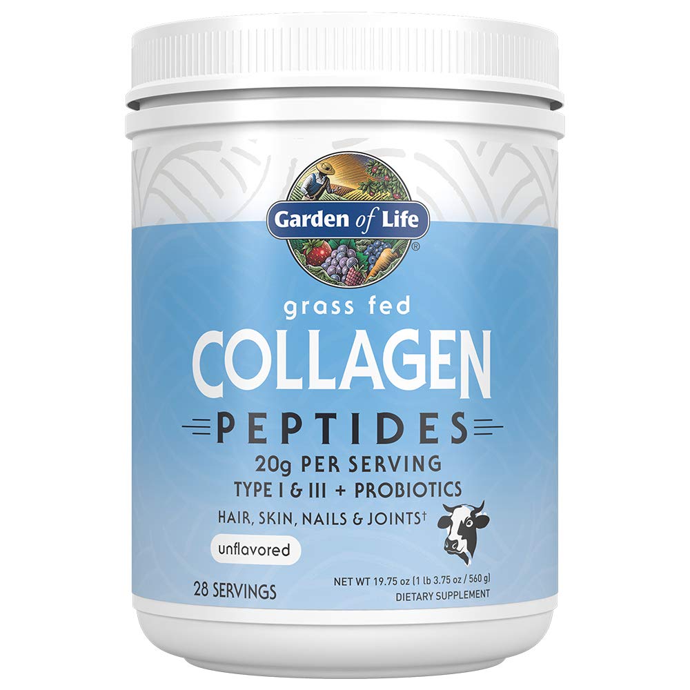 Tuin van het leven Gras Fed Collageen Poeder, Vlierbessen Gummies - Immune Support, Hair Skin Nails gewrichten, 120 Vegan Gluten Gratis Gummies