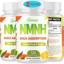 Sublingual NMNH 500mg (Dihydronicotinamide Mononucleotide) (240 Servings, NMNH 500mg per Serving) NAD Supplement to Boost NAD Niveaus as We Age, for Anti-Aging, Energy, Immunity, Focus - 2 Pack