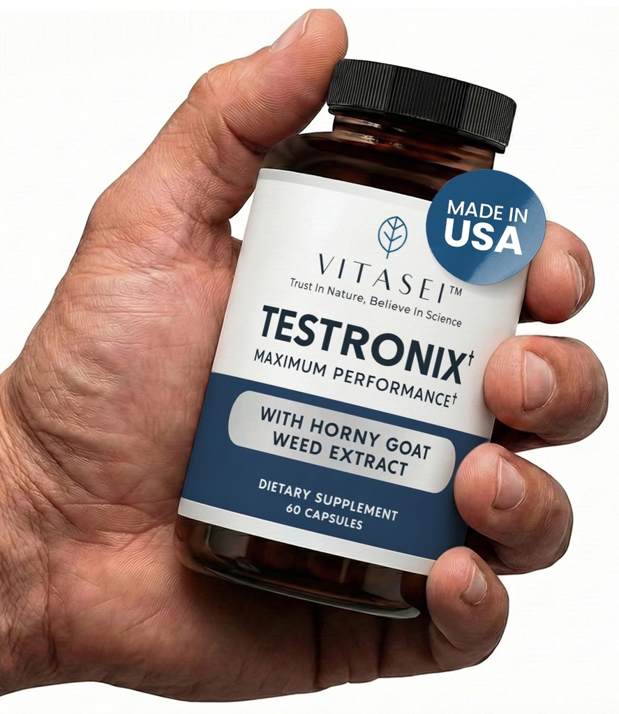 VITASEI Testronix Supplement - Energie en spiersupplementen voor de gezondheid - 60 capsules
