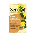 Senokot Extra sterkte Natuurlijke plantaardige Laxatieve Ingrediënte Tablets, Senna Concentrate, Dubbele sterkte voor zachtheid, Overnachting Verlichting van Occasional Constipatie, 12 ct