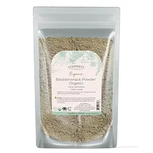 Starwest Botanicals Gedroogde Bladderwrak Organic Powder - Natural Seaweed Herb, Bron van Jodium, Kalium, Zink, Calcium, Vitaminen A & C, Gecertificeerde Kosher, Niet-GMO - 4 oz Pouch