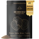 HAUTE SELFTM Mushroom Coffee Ultimate Focus & Immune Support Mix avec 40% IgG Colostrum, Organic Arabica, Lion's Mane, Reishi, Chaga, L-Theanine et FrankEncens pour Immune Support, Focus, Energy, Mood et Gut Health. 40 portions