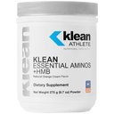 Klean Athlète Klean Essential Aminos + HMB - Mélange d'acides aminés essentiels - avec HMB, vitamine D3 et glutamine pour masse musculaire maigre - 9,7 Onces - Crème naturelle orange